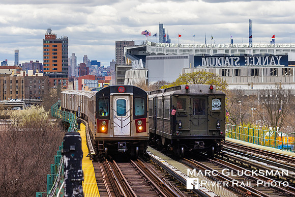 MTA NYCT Subway/NYTM, Lo-V and R-142 at 161 Street-Yankee Stadium, Bronx, NY