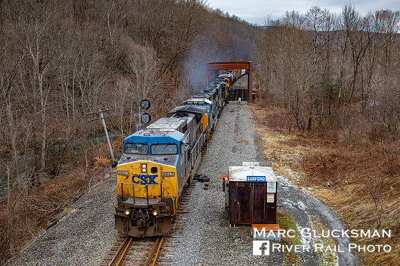 NYSW SU-100, CSXT 9037, CP Sanford, Deposit, New York