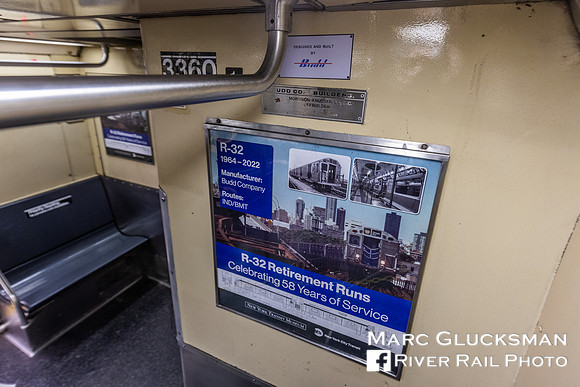 MTA NYCT Subway/Transit Museum Farewell To The R-32s