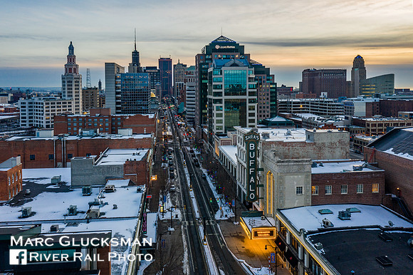 Buffalo, New York at Sunset