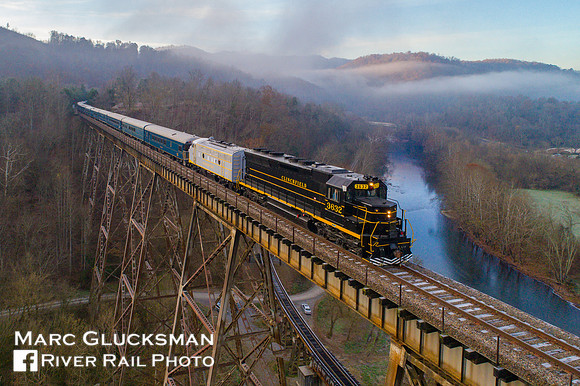 Clinchfield 3432, 2017 CSX Santa Train, Copper Creek, Duffield, Virginia