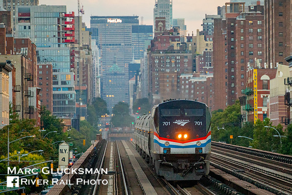 Amtrak Empire Service to Grand Central Terminal, Harlem-125 Street, New York, New York