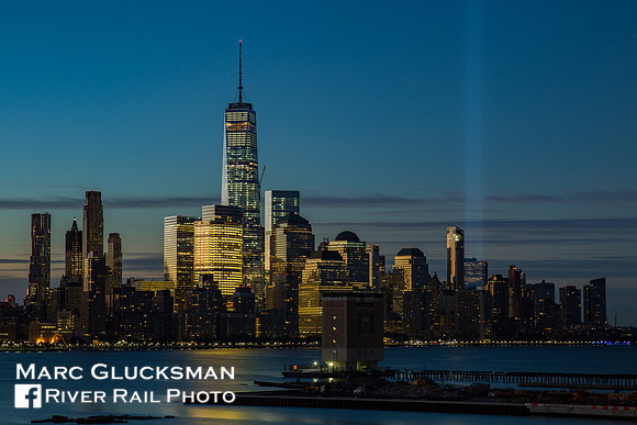 911 Tribute In Light, Hoboken, New Jersey