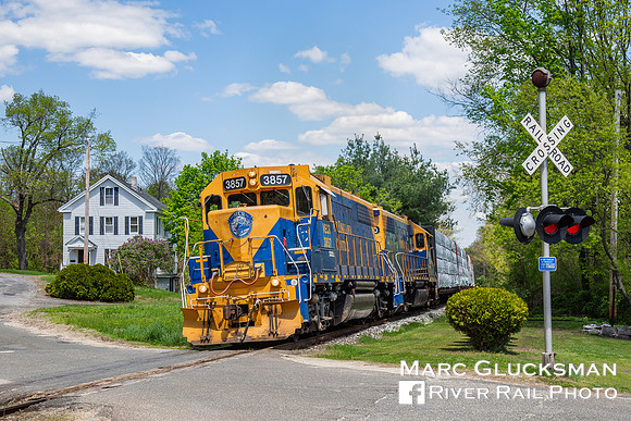 G&W NECR Train 608, NECR 3857, Monson, Massachusetts