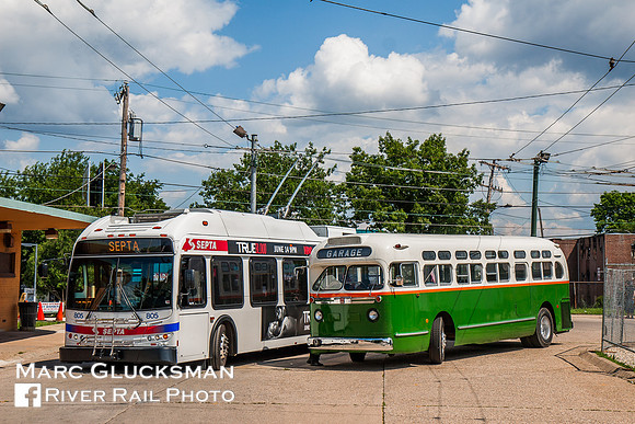 SEPTA 805, Trackless Trolley, Hoffnagle-Castor - Bells Corner Loop, Philadelphia, Pennsylvania