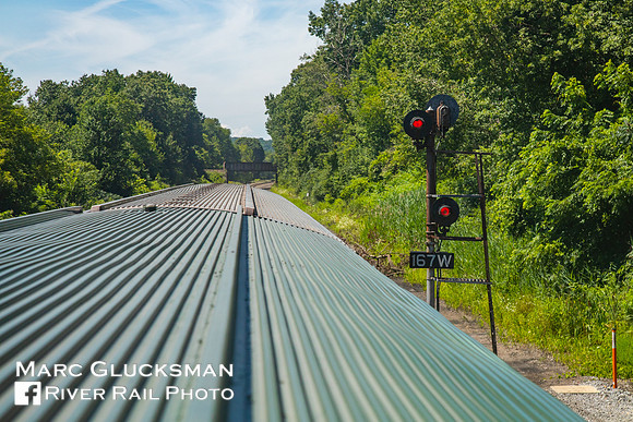 Webb Rail passing Automatic 167, Scotia, New York