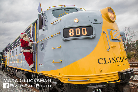 Clinchfield 800, The Santa Train, CSX, Kingsport, Tennessee