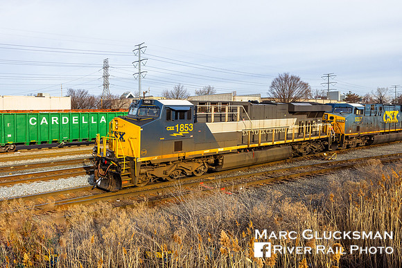 CSX I010, CSXT 1853 (New York Central Heritage), North Bergen, New Jersey