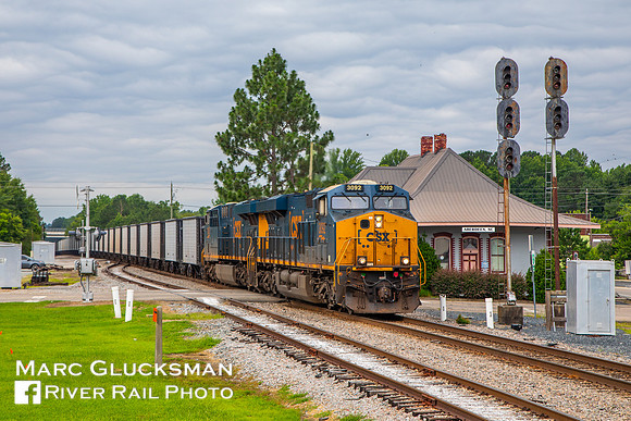 CSX W64222, CSXT 3092, Aberdeen, North Carolina