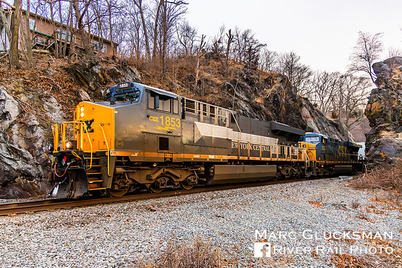 CSX I010, CSXT 1853 (New York Central Heritage), Fort Montgomery, New York