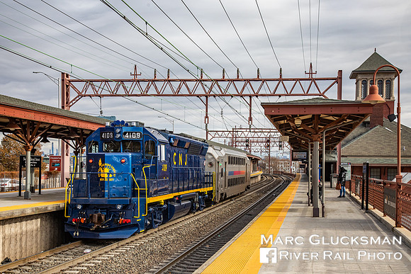 NJT MMC Test Train, NJTR 4109 (CNJ Tribute), Broad Street, Newark, New Jersey
