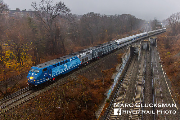 MNR Employee Holiday Train, MNCW 214, Woodlawn Junction/Flyover, Bronx, NY