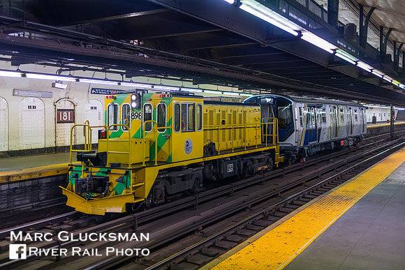MTA NYCT Subway R-77/50T 898 R211A 4309, 181 Street, New York, New York
