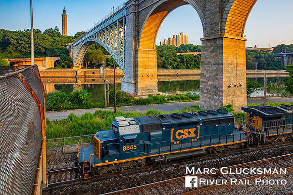 CSX Q701 CSXT 8845, High Bridge, Bronx, New York