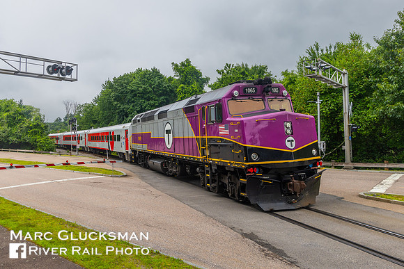 MBTX 1065, Keolis Geometry Train, Forge Parkway, Franklin, Massachusetts