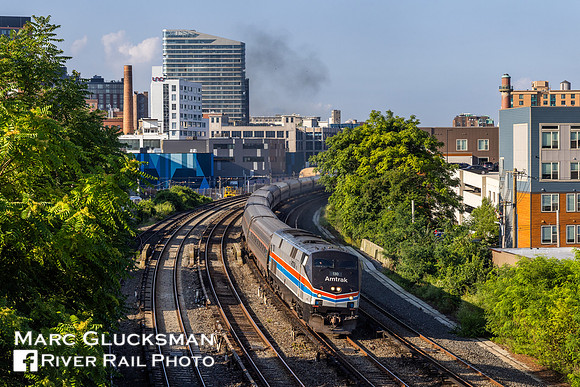 Amtrak Train 63-69, AMTK 130, Yonkers, New York