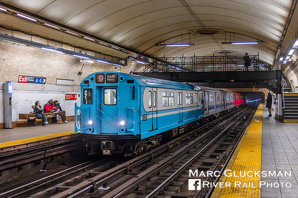 MTA NYCT Subway/NYTM, Baseball Nostalgia Special, R-33S, 168 Street, New York, New York