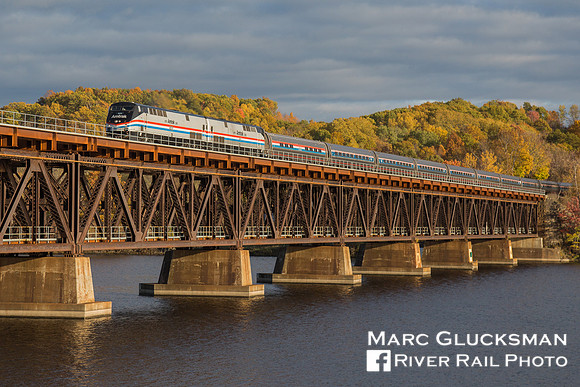Amtrak Autumn Express 2015, AMTK 822, Stillwater, New York
