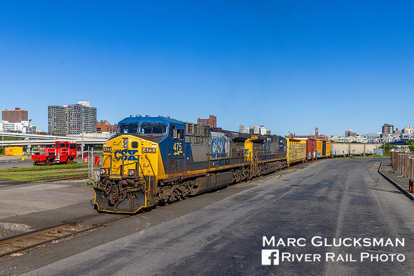 CSX M701/Y102, CSXT 475 476, Mill Pond Park, Bronx, New York