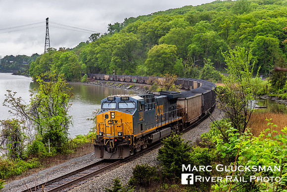 CSX C731-04, CSXT 7001, Tompkins Cove, Stony Point, New York