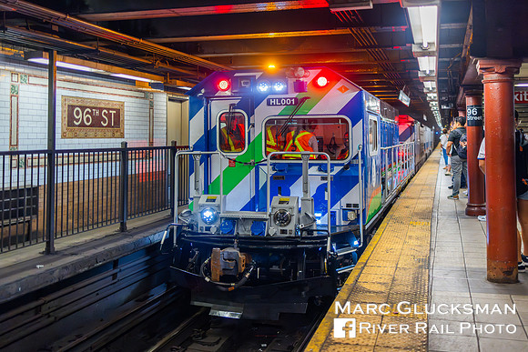 MTA NYCT HL001 R-255, Cal Train VT301, 96-Broadway, New York, NY