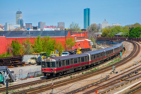 MBTA Red Line 01800, Columbia Road, JFK/UMass, Boston, Massachusetts