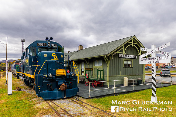 C&O 7534, Clifton Forge, Virginia