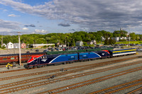 Amtrak P42C, AMTK 9700-9701, Albany-Rensselaer, NY