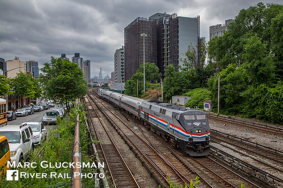 Amtrak Empire Service to Grand Central Terminal, Mott Haven, Bronx, New York