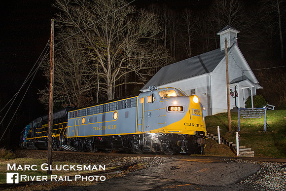 Clinchfield 800, 2017 CSX Santa Train, Huntdale, North Carolina