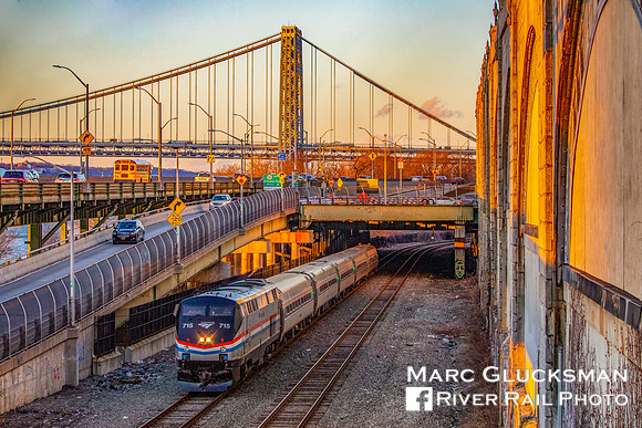 Amtrak Empire Service at the GWB, New York, NY
