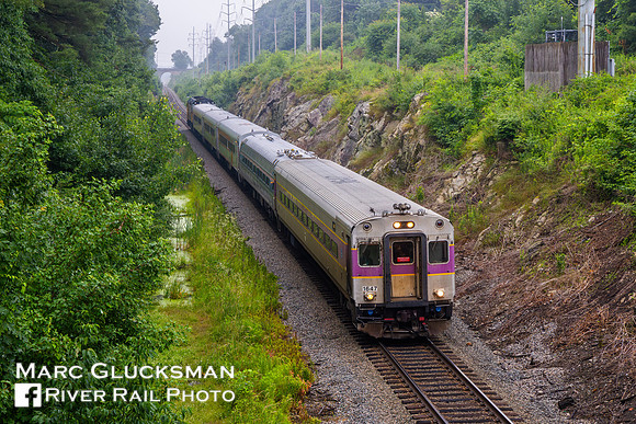 MBTX 1647, Keolis Geometry Train, Hersey, Needham, Massachusetts