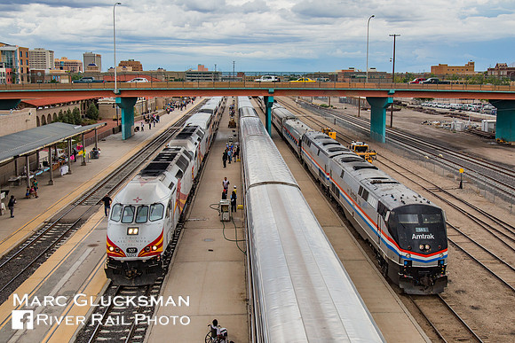 Amtrak and Rail Runner, Albuquerque, New Mexico