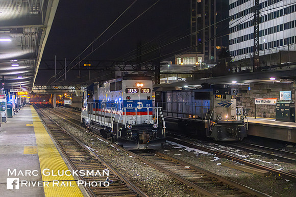 Amtrak MNR URHS Car Move, New Rochelle, New York