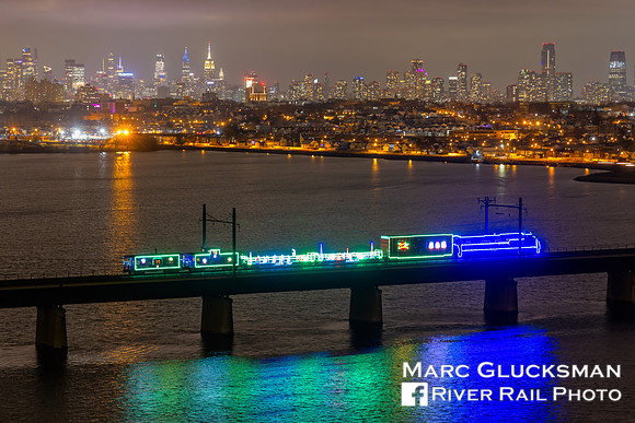 Conrail Annual Holiday Train 2023, Upper Bay Bridge, New Jersey