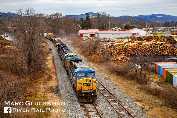 NYSW SU-100, CSXT 9037, Wist Lumber, Deposit, New York