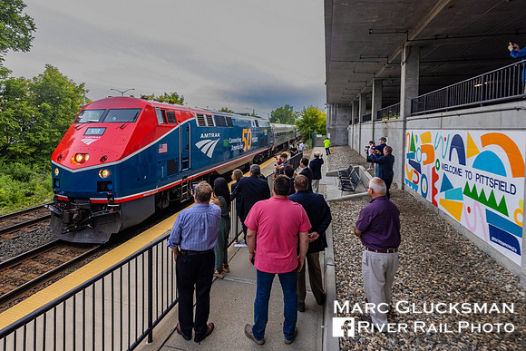 Amtrak Train 1235 (Berkshire Flyer) AMTK 108, Pittsfield, Massachusetts