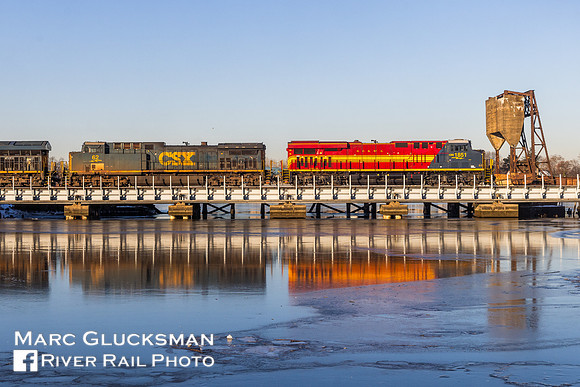 CSX I003, CSXT 1851, Overpeck Creek, Ridgefield Park, New Jersey