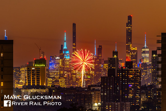 Fireworks Over Central Park, New York, New York