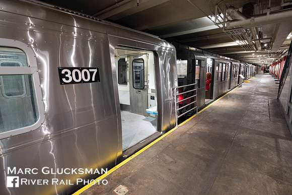Bombardier R110B in the NYTM, Court Street Station, Brooklyn, New York