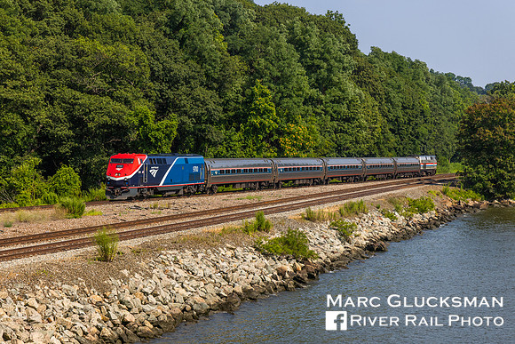 Amtrak 291 AMTK 9700, Oscawana Island, Croton-On-Hudson, New York