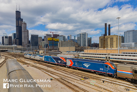 Amtrak ALC42s, Chicago, Illinois