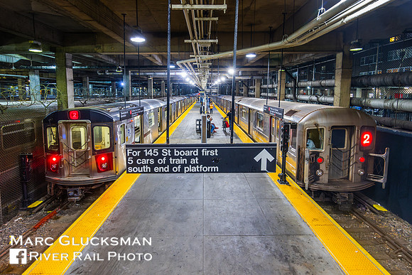 MTA NYCT Subway, R-62 1491/R-142 6696, Harlem-148 Street, New York, NY