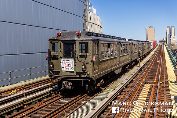 MTA NYCT Subway/NYTM, Baseball Nostalgia Special, Lo-V, Yankee Stadium, Bronx, New York