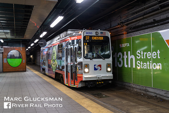SEPTA SPAX 9093, 13 Street Station, Philadelphia, Pennsylvania