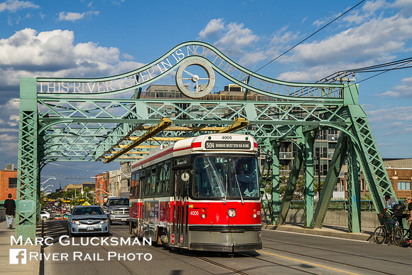 TTC 4005, Riverside Bridge, Toronto, Ontario