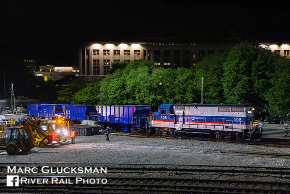 MTA Metro-North Railroad, PMMO MNCW 106, MNCW 1500-1509, MO, Mott Haven, Bronx, New York