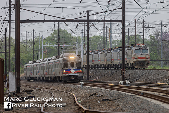 SEPTA/SPAX AEM-7 Funeral Train