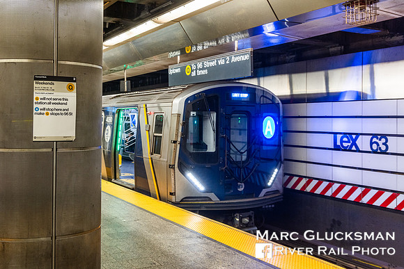 MTA NYCT Subway, R-211A 63-Lexington, New York, New York