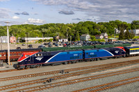 Amtrak P42C, AMTK 9700-9701, Albany-Rensselaer, NY